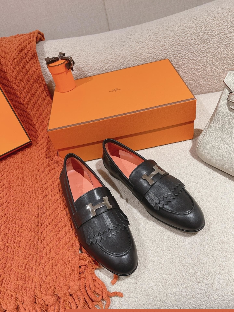 H**mes leather shoes